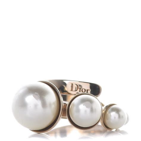 dior pearl ring|Dior wedding ring.